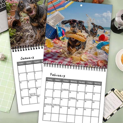 Naughty Dachshunds 2027 Wall Calendar - 12 Months of Mischief, Mayhem and Sausage Dog Smiles