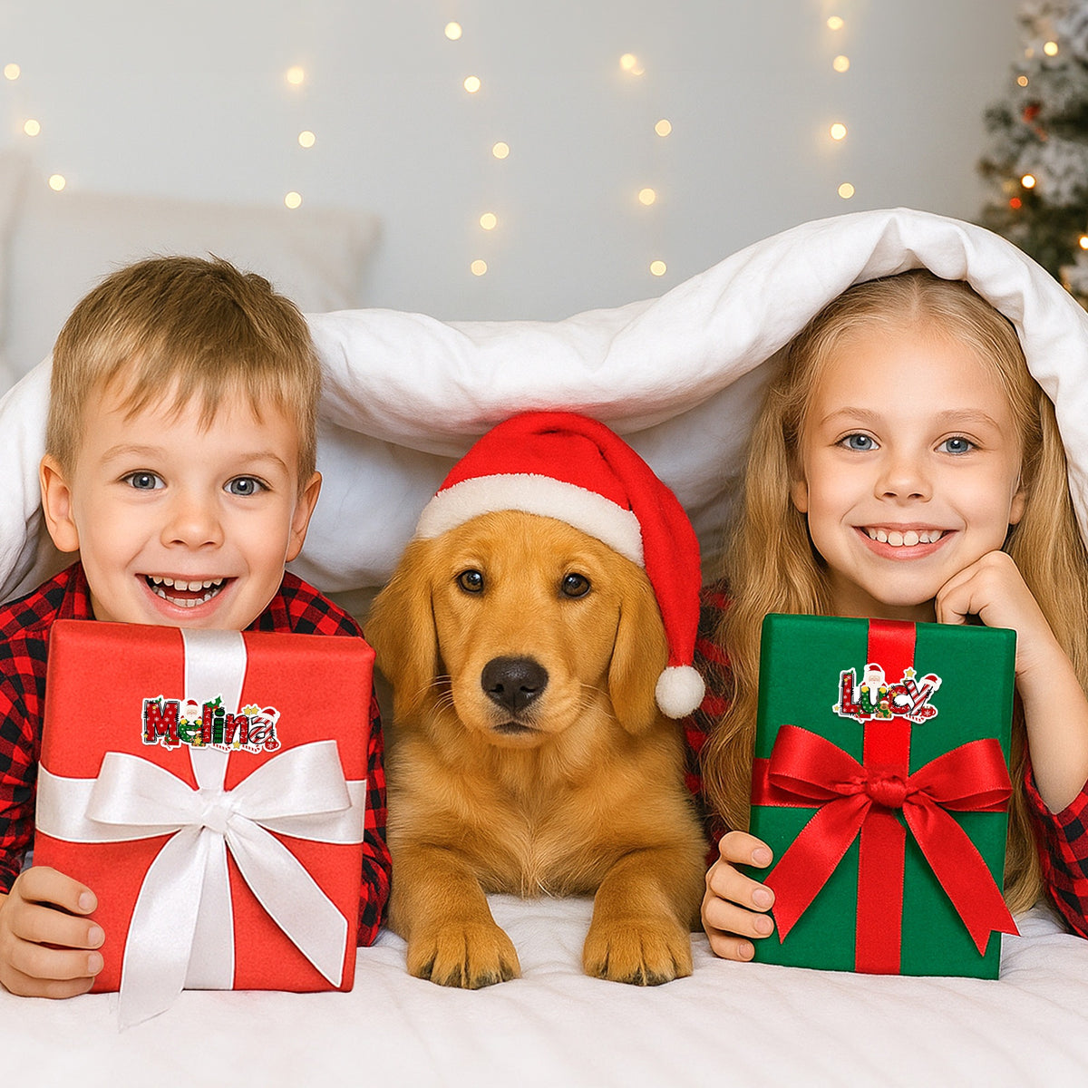 A Little Love Note from You Make Your Gifts Extra Special This Christmas - Personalized Waterproof Stickers