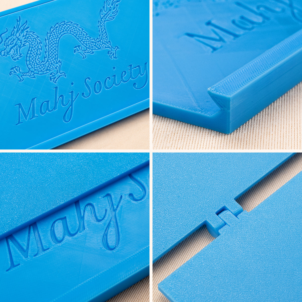 Personalized Chinese Dragon Space-Saving Foldable Mahjong Card Holder with Text Mahjong Table Accessory Family Gathering Gift for Mahjong Lovers