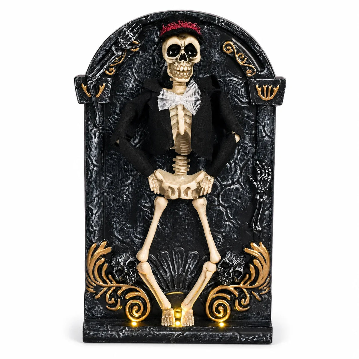 Decorative They Actually Move Animated Light-Up Dancing Skeleton