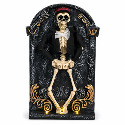 Decorative They Actually Move Animated Light-Up Dancing Skeleton
