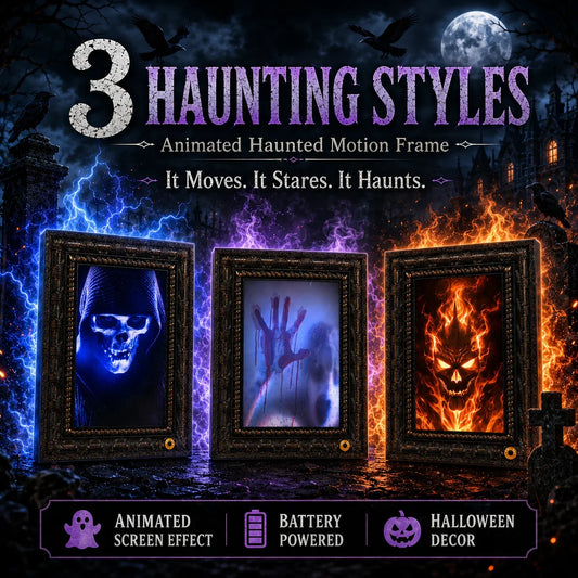 Purpose-Built 3 Haunting Styles Animated Motion Frame – It Moves. It