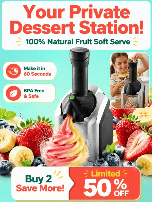 Purpose-Built + Family Fruit Ice Cream Maker – 100% Natural, No Added