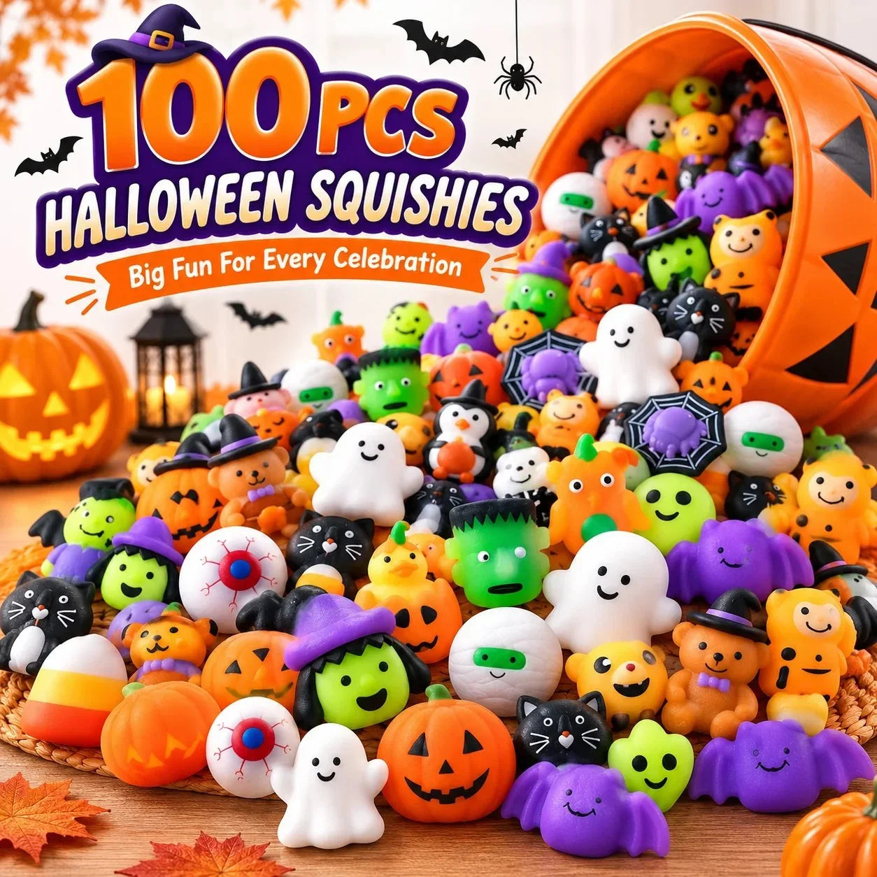 Hands-On 100PCS Mochi Squishy Toys – Cute Sensory Party Favors &