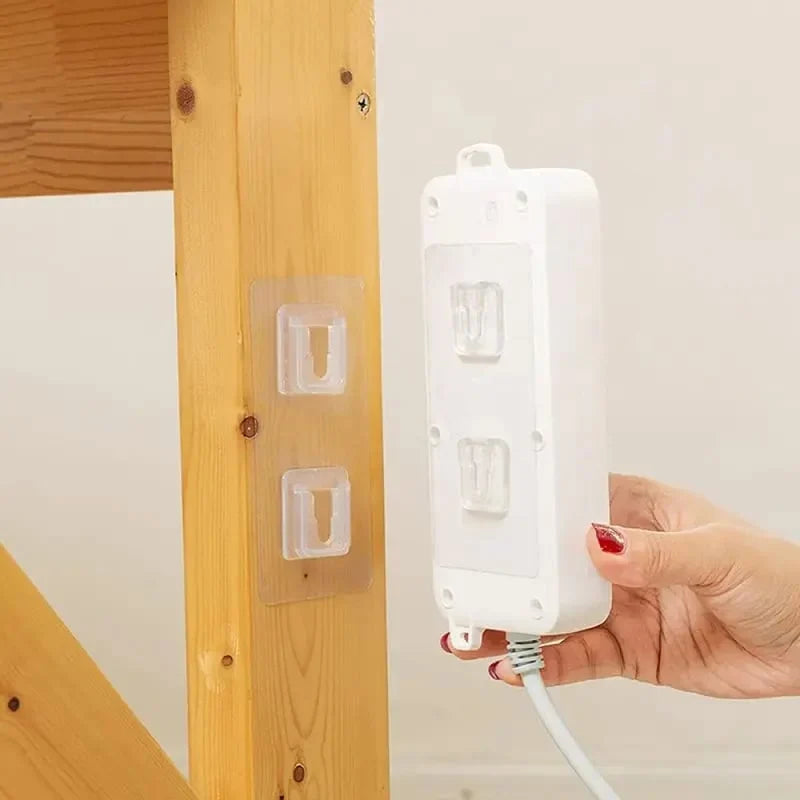 Practical 10/30/50 pairs Wall Hooks Hanger Double Sided Adhesive