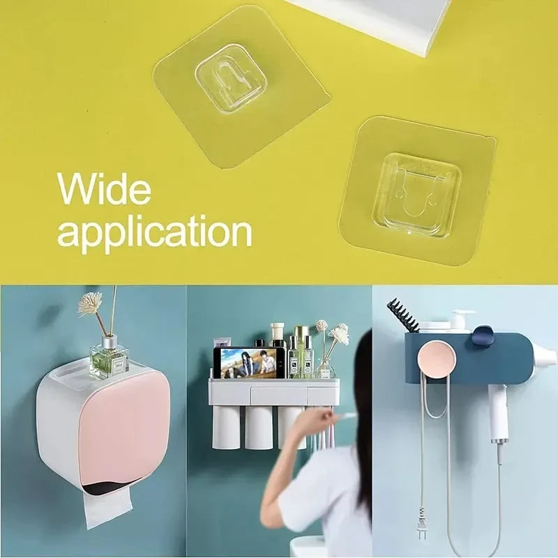 Practical 10/30/50 pairs Wall Hooks Hanger Double Sided Adhesive