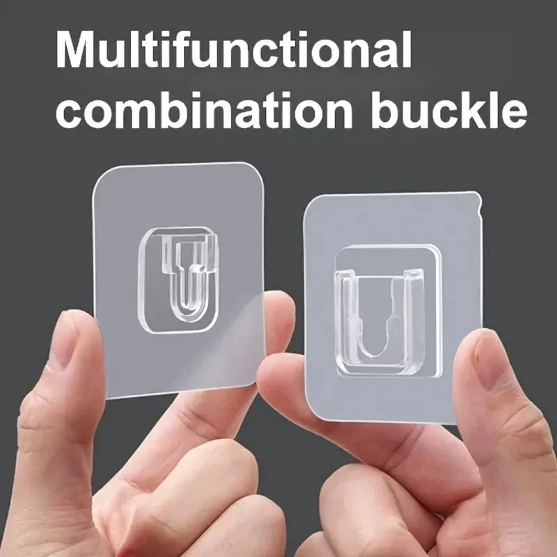 Practical 10/30/50 pairs Wall Hooks Hanger Double Sided Adhesive