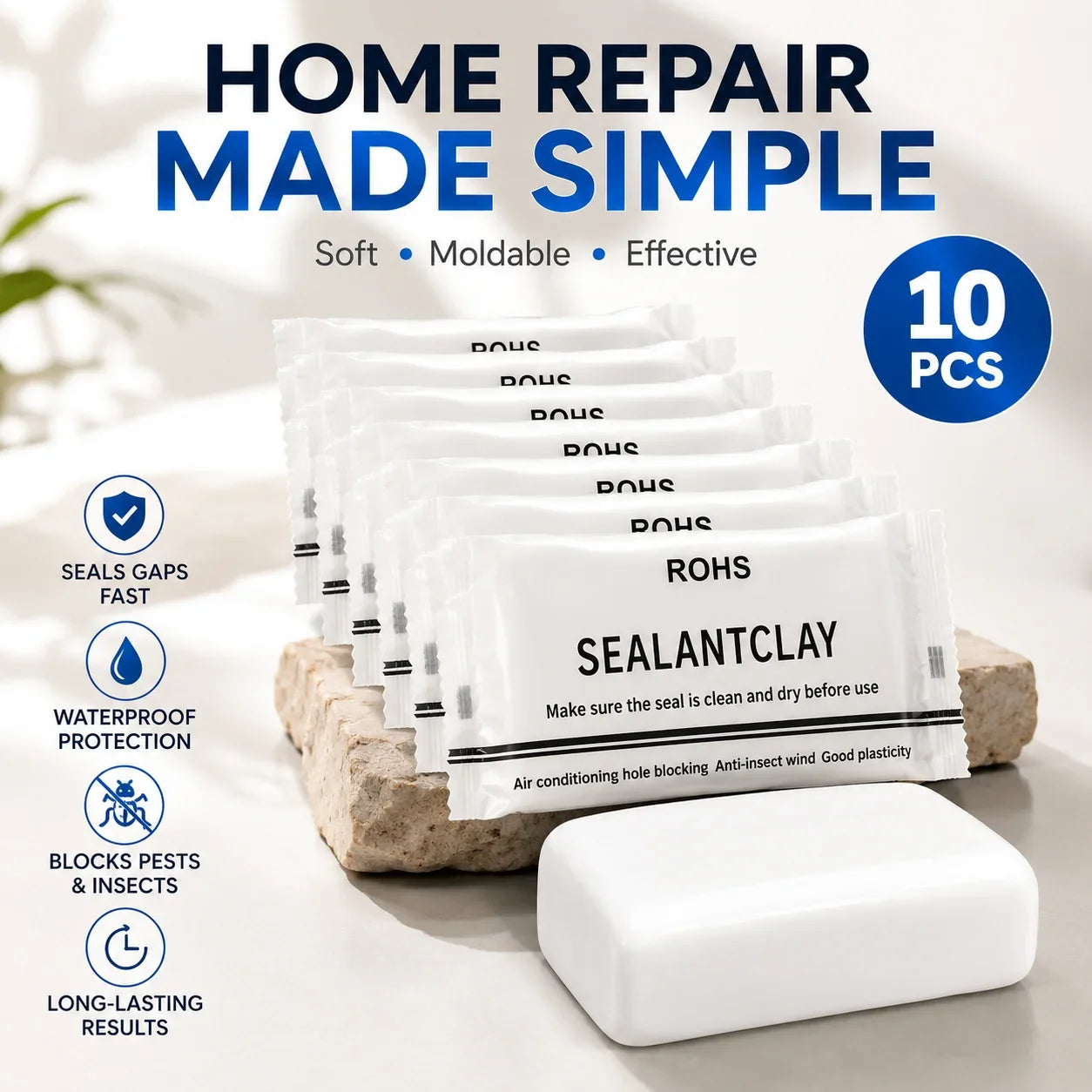 Purpose-Built Sealant Clay – Waterproof, Anti-Insect, Wall Hole
