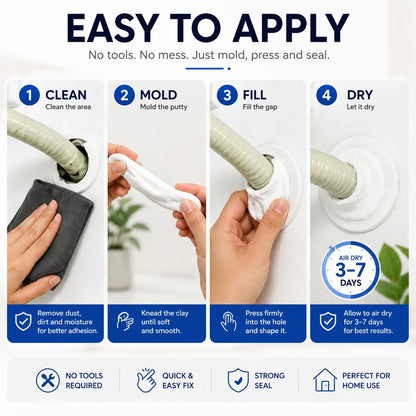 Purpose-Built Sealant Clay – Waterproof, Anti-Insect, Wall Hole