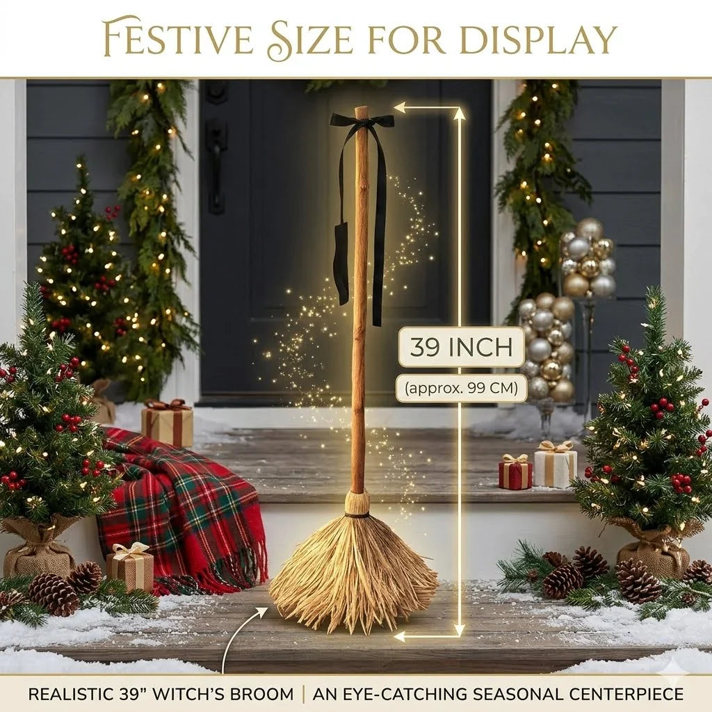 Purpose-Built Self-Moving Witch Broom: Motion-Activated Spooky