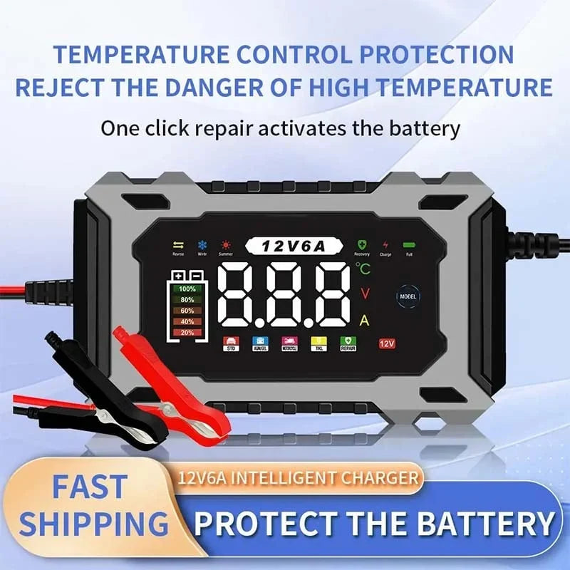 Purpose-Built 12V/24V Smart Battery Charger, Maintainer & Trickle