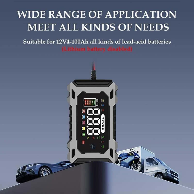 Purpose-Built 12V/24V Smart Battery Charger, Maintainer & Trickle