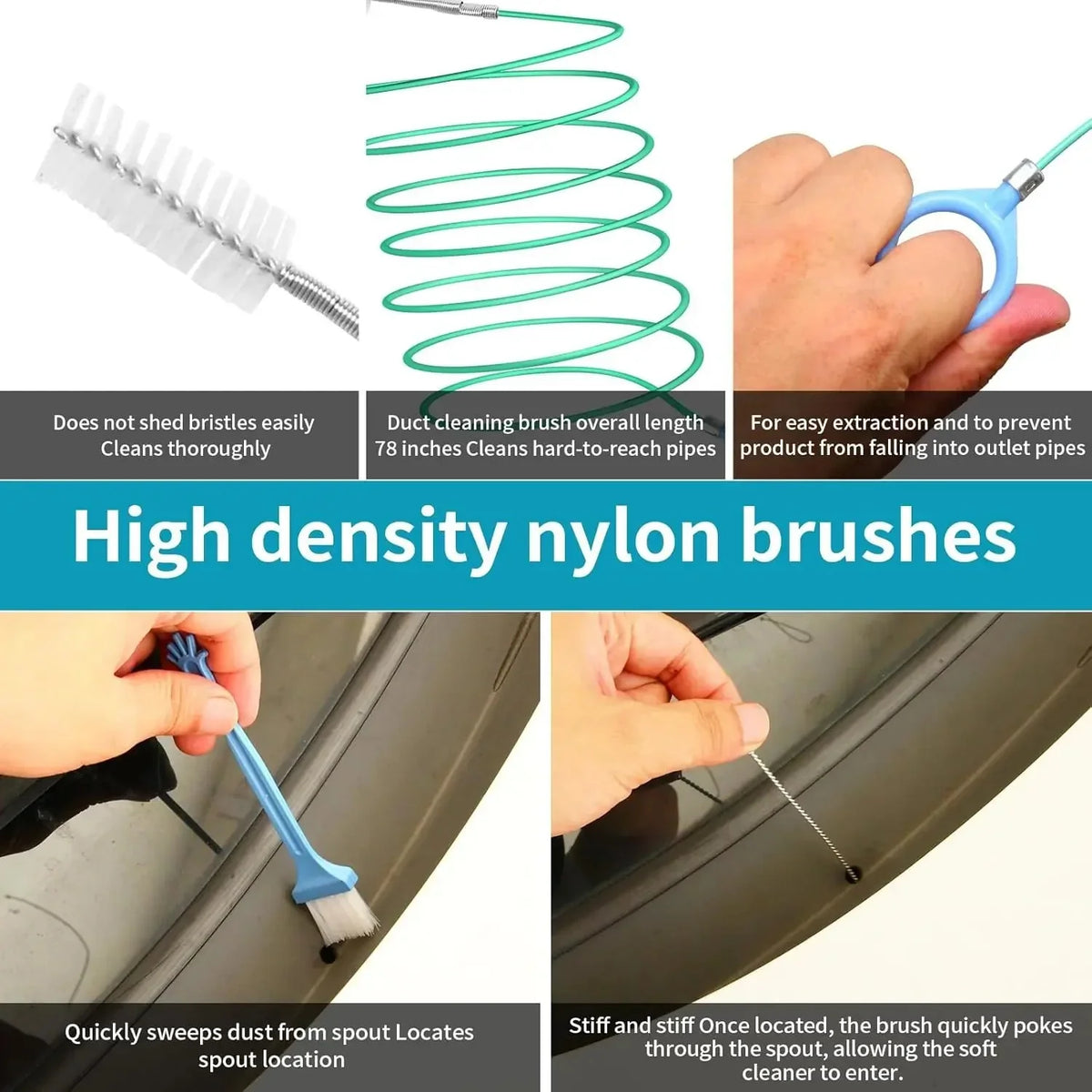 Vehicle-Ready 2 PCS 78-Inch Car Sunroof Drain Cleaning
