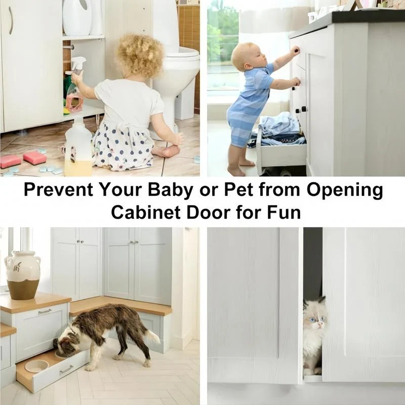 16-Pair Stick-On Magnetic Cabinet Catches with Tool-Free Installation