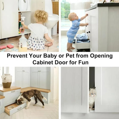 16-Pair Stick-On Magnetic Cabinet Catches with Tool-Free Installation