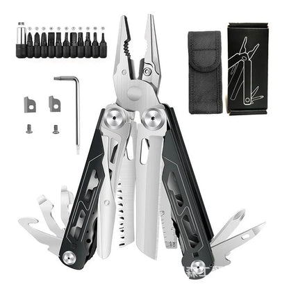 Vehicle-Ready 16-in-1 Camping Multi-Tool with Full-Size Scissors &