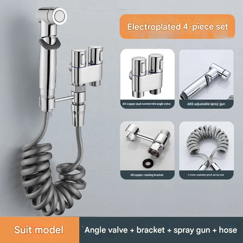 Purpose-Built 1-In-2-Handheld Out Dual Control Valve Bidet Sprayer