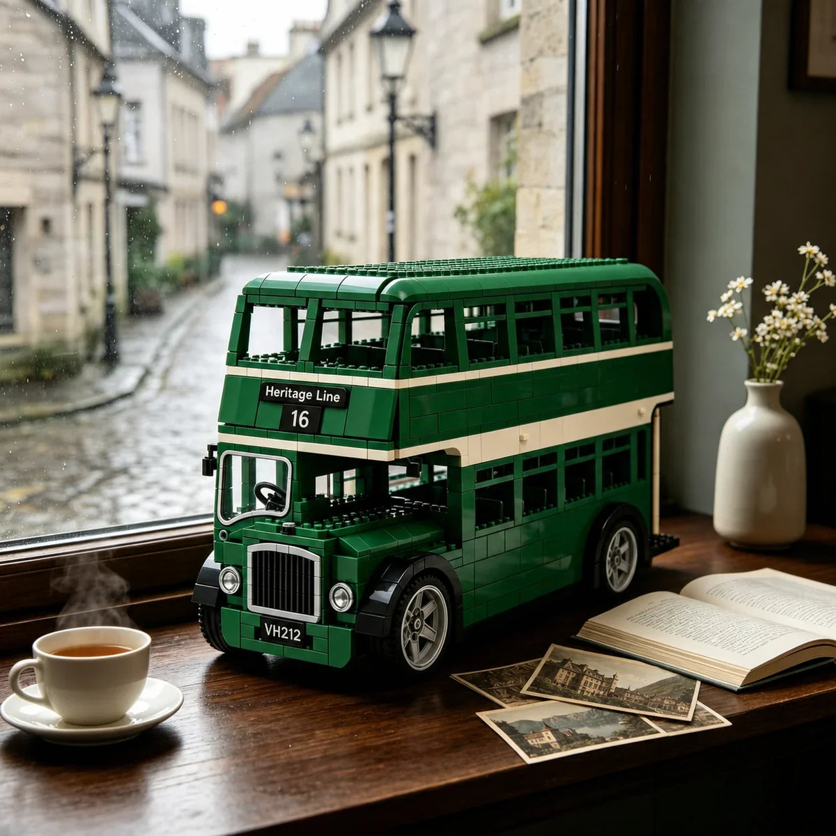 Purpose-Built 1960s Heritage Double-Decker Bus Building