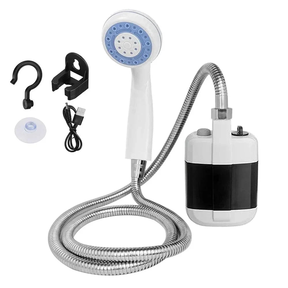 Compact Outdoor Rinse System for Campsite Shower Use