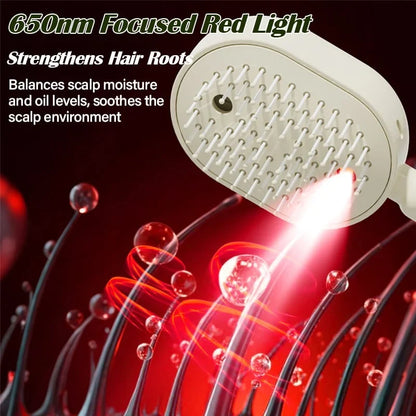 Vehicle-Ready Electric Steaming Massage Hair Care Brush for Garage Use