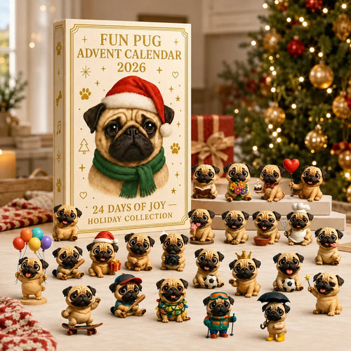 Purpose-Built Fun Pug Advent Calendar for Everyday Use