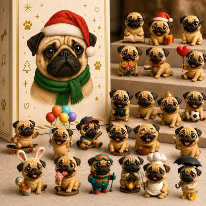 Purpose-Built Fun Pug Advent Calendar for Everyday Use