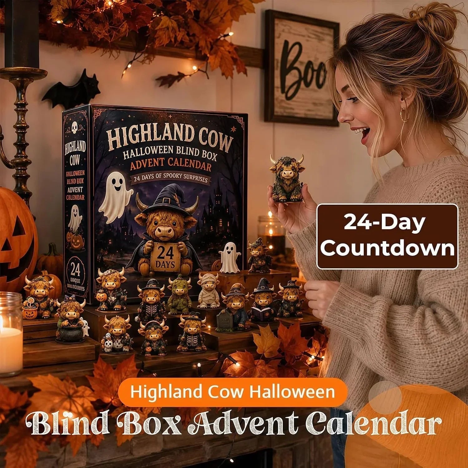 Purpose-Built Highland Cow Countdown Calendar for Everyday Use