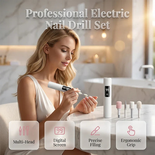 Purpose-Built Professional Electric Nail Polisher – Smooths thick