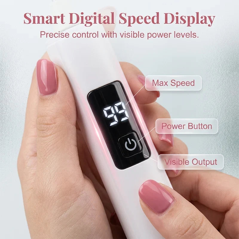 Purpose-Built Professional Electric Nail Polisher – Smooths thick