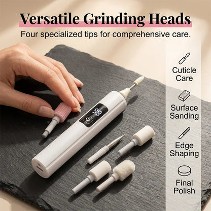 Purpose-Built Professional Electric Nail Polisher – Smooths thick