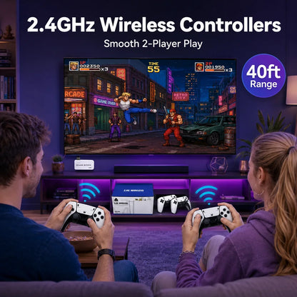 Workshop-Ready Retro Gaming Console Stick with 4K HDMI, Dual 2.4G