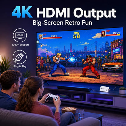 Workshop-Ready Retro Gaming Console Stick with 4K HDMI, Dual 2.4G