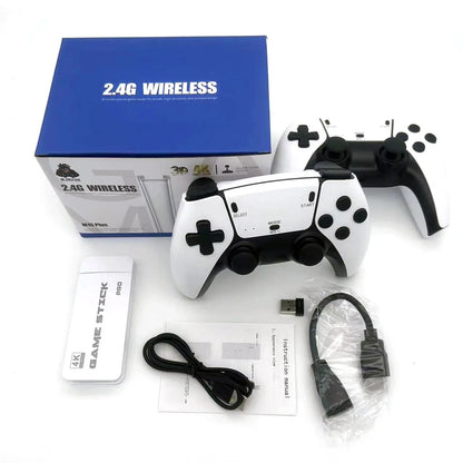 Workshop-Ready Retro Gaming Console Stick with 4K HDMI, Dual 2.4G