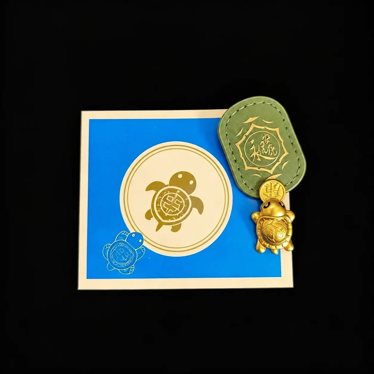Gold-Tone Turtle Keepsake Charm Symbolizing Lasting Luck