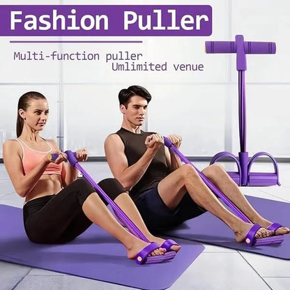 Adjustable 4-Tube Pedal Resistance Exerciser for Low-Impact Fitness