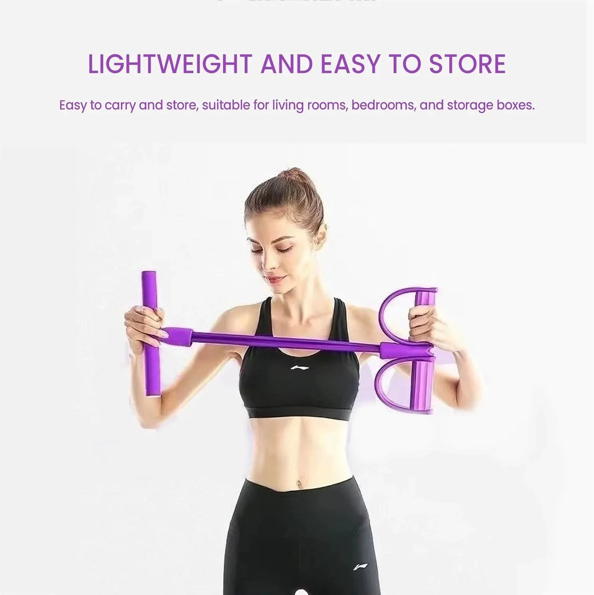 Adjustable 4-Tube Pedal Resistance Exerciser for Low-Impact Fitness