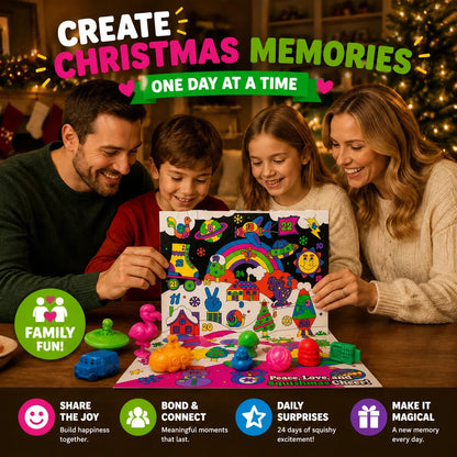 Squishy Surprise Countdown Calendar with 24 Daily Compartments