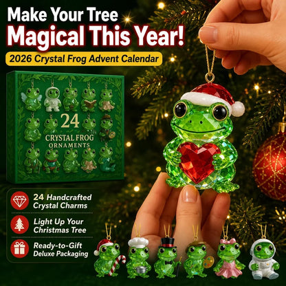 24-Day Forest Frog Ornament Countdown Calendar