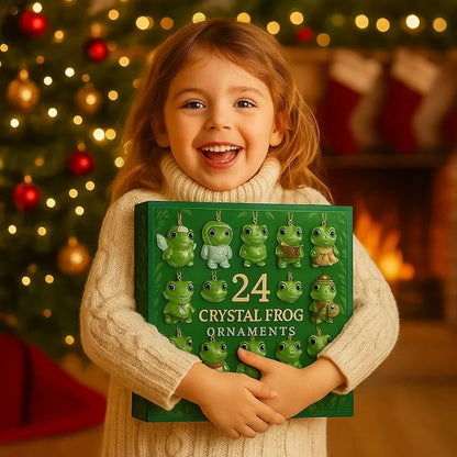 24-Day Forest Frog Ornament Countdown Calendar