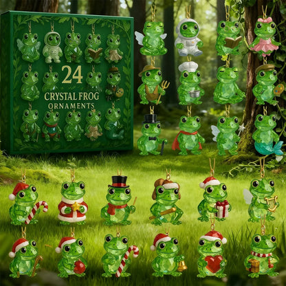 24-Day Forest Frog Ornament Countdown Calendar