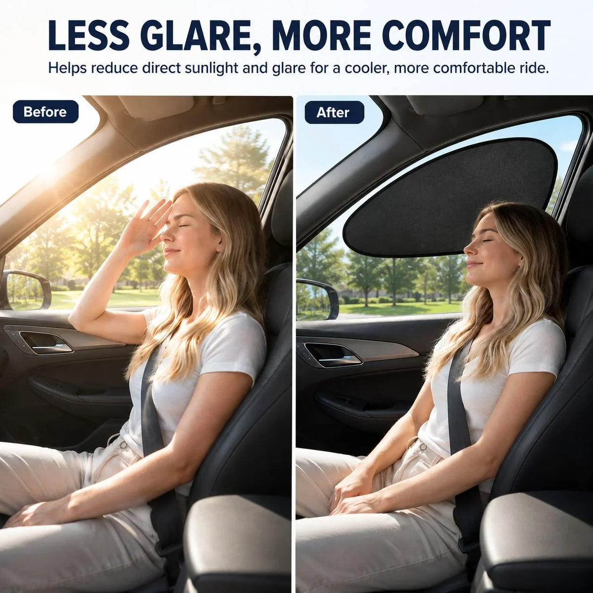 Outdoor-Ready 2/4-Pack Car Window Sun – & SUVs for Garden Display
