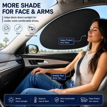 Outdoor-Ready 2/4-Pack Car Window Sun – & SUVs for Garden Display