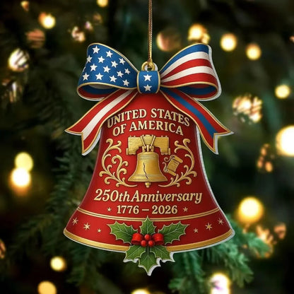 1776–2026 Liberty Tribute Cast-Metal Keepsake Bell