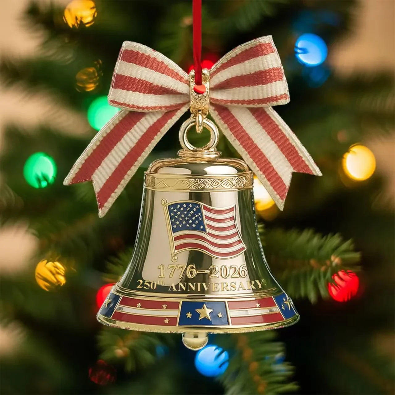 1776–2026 Liberty Tribute Cast-Metal Keepsake Bell