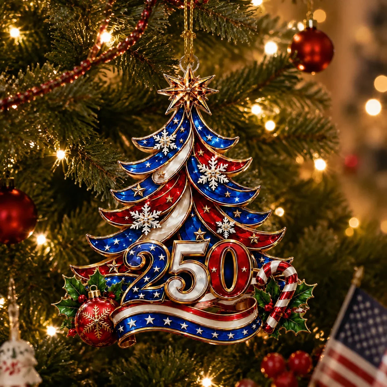 Purpose-Built USA 250th Anniversary Ornament for Everyday Use