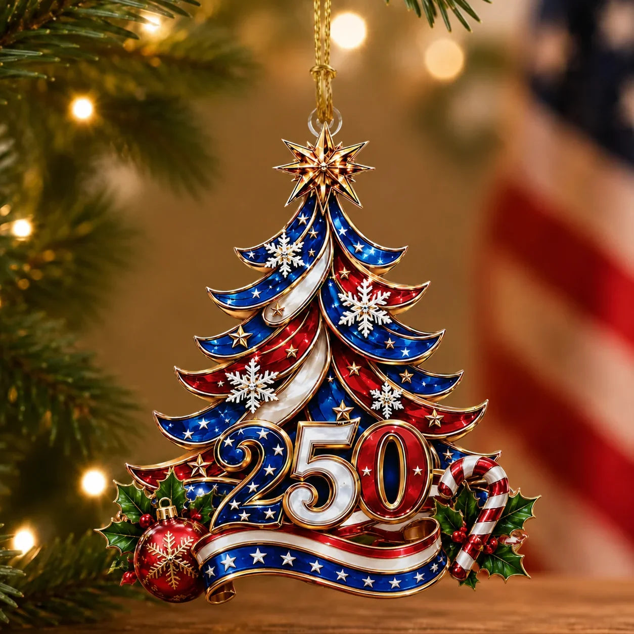 Purpose-Built USA 250th Anniversary Ornament for Everyday Use