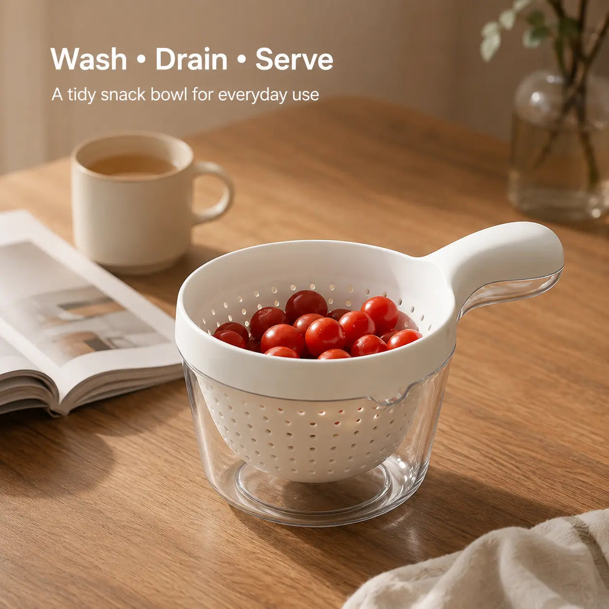 Easy-Use 2-in-1 Drain – Fruits Effortlessly for Daily Kitchen Tasks