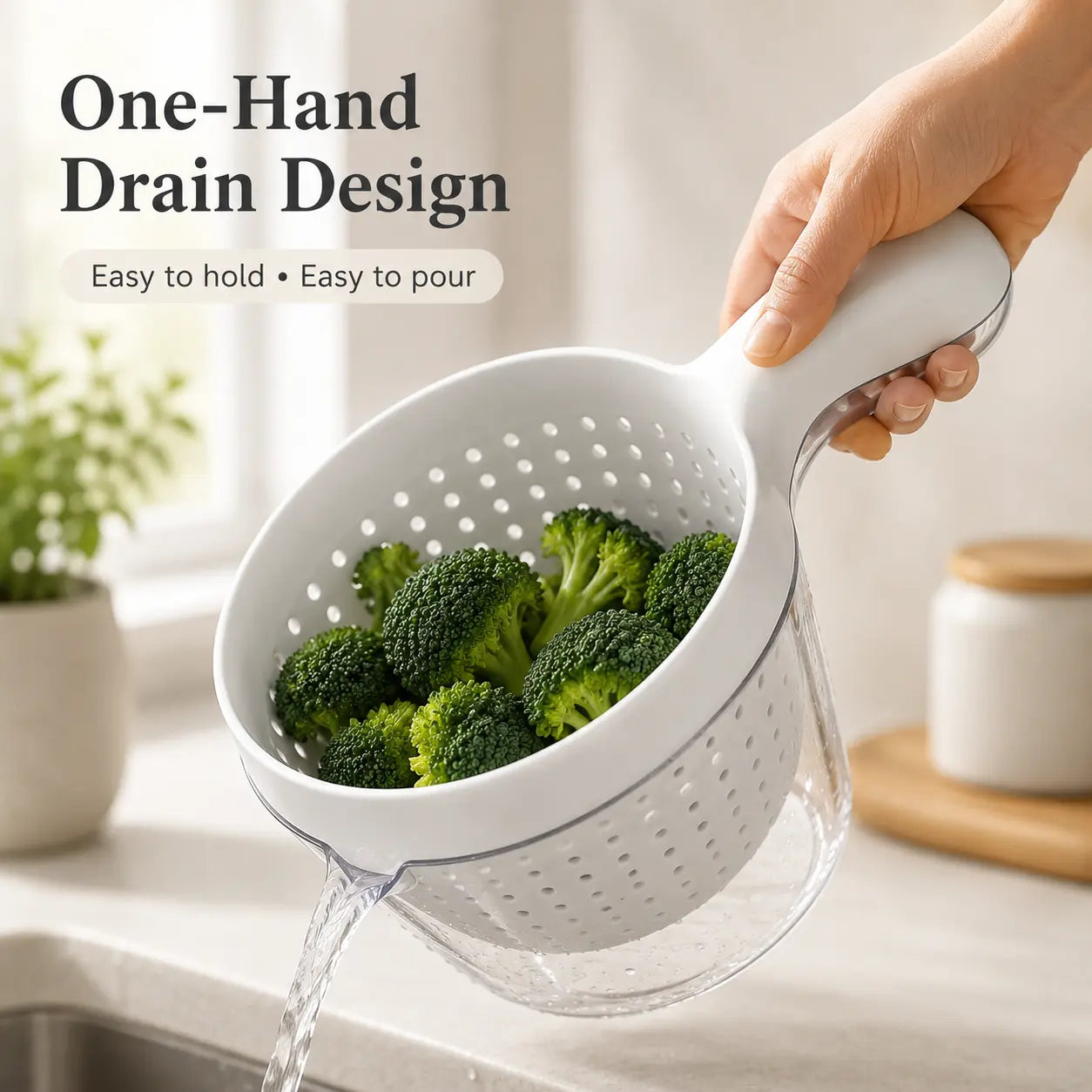 Easy-Use 2-in-1 Drain – Fruits Effortlessly for Daily Kitchen Tasks
