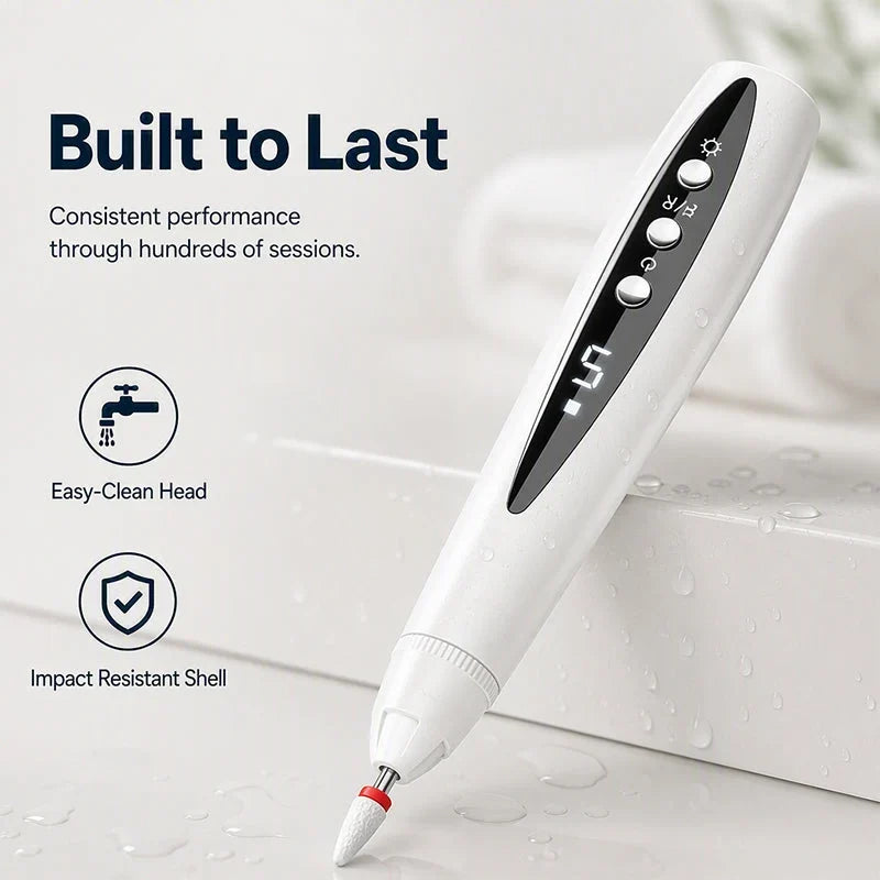 Decorative 2-in-1 Electric Nail Drill with UV Gel Light Portable