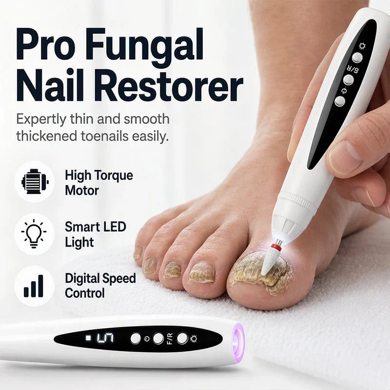 Decorative 2-in-1 Electric Nail Drill with UV Gel Light Portable